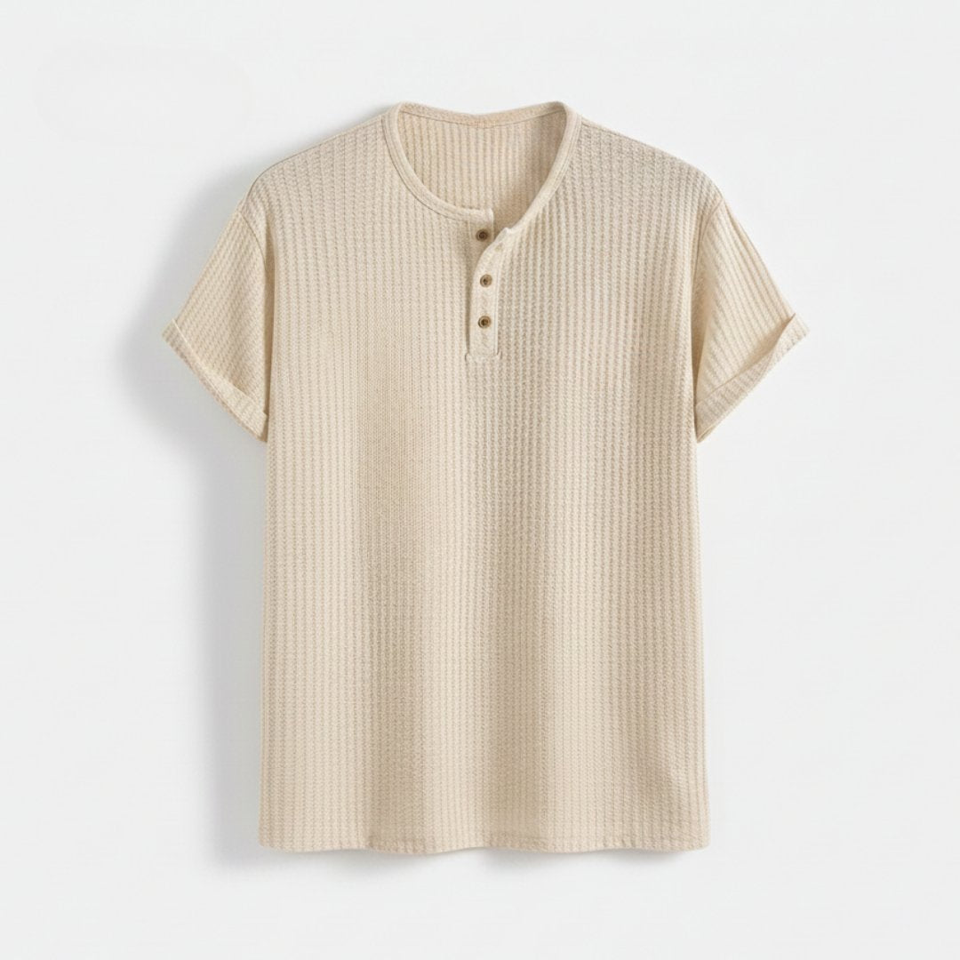 Ventura Waffle-Knit Henley